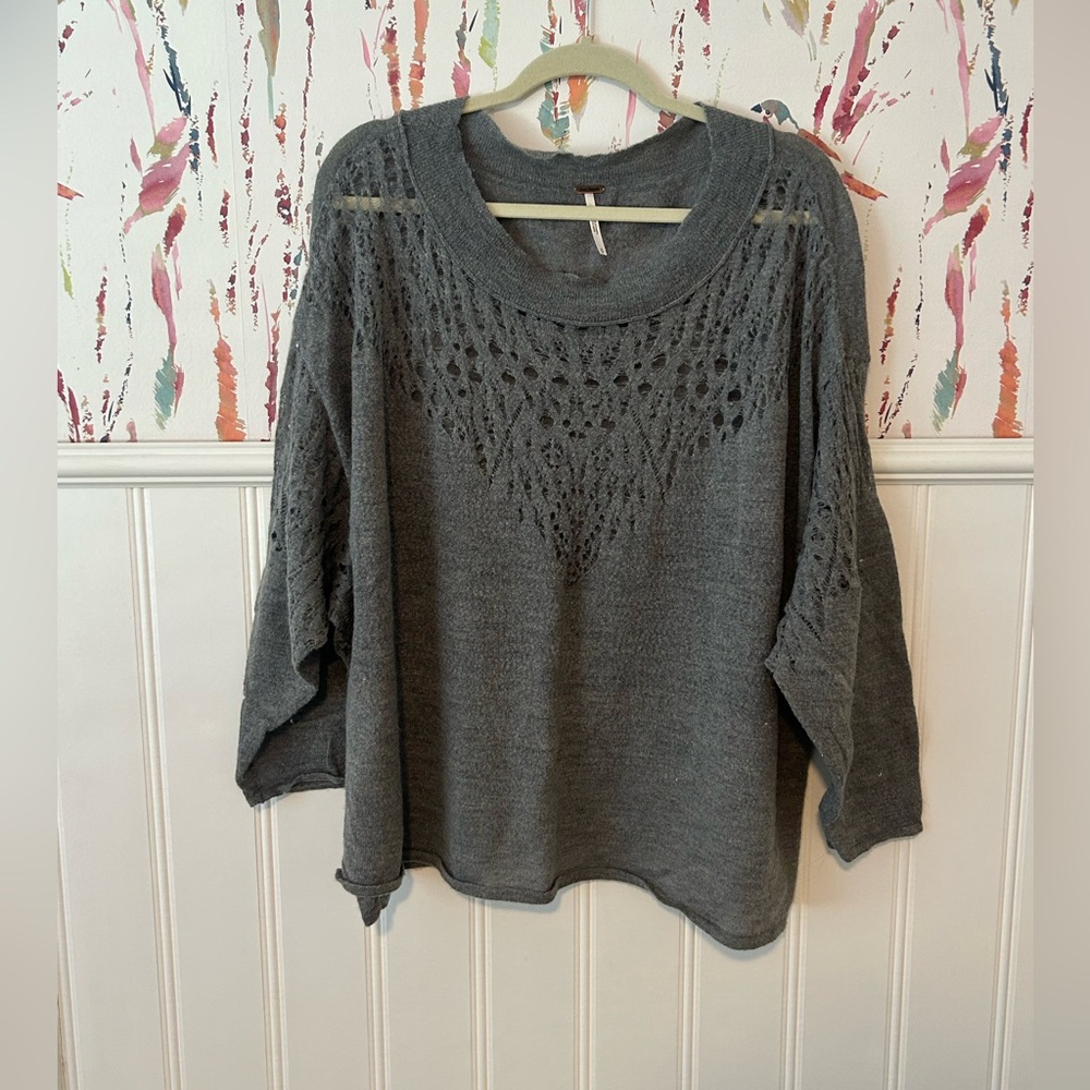 Free People Gray Sweater